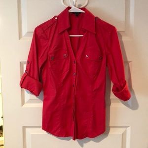 2 for $12 Express pink collared shirt